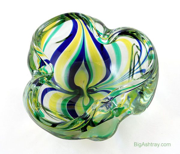 Murano Macchia Glass Art 1950s Ashtray - Image 4