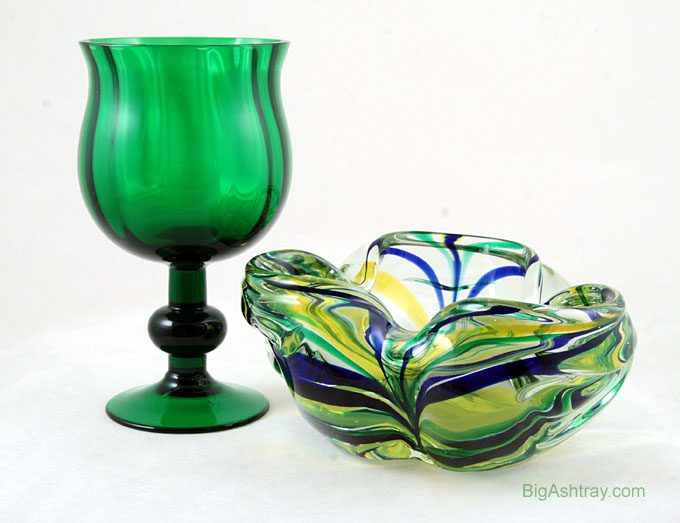 Murano Macchia Glass Art 1950s Ashtray - Image 3