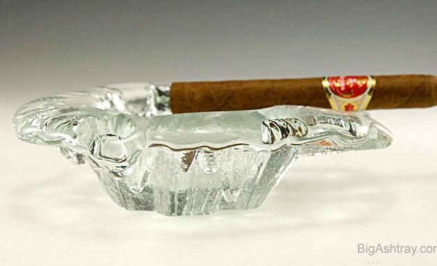Nordic Ice Glass Deep Single Cigar Rest