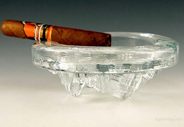 Nybro Swedish Crystal Modern Art Ashtray
