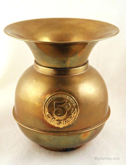 Old Brass Spittoon Patio Floor Ashtray