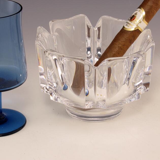 Orrefors Crystal Cigar or Cigarette Holder Bowl