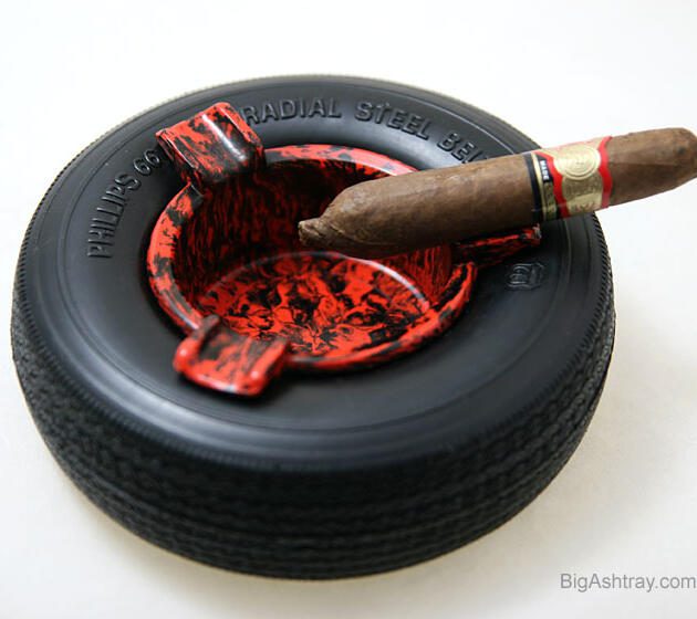 Phillips 66 Steel Belted Radial Tire Ashtray