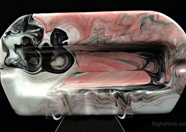 Psychedelic 1960s Designer Decor Ashtray Signed