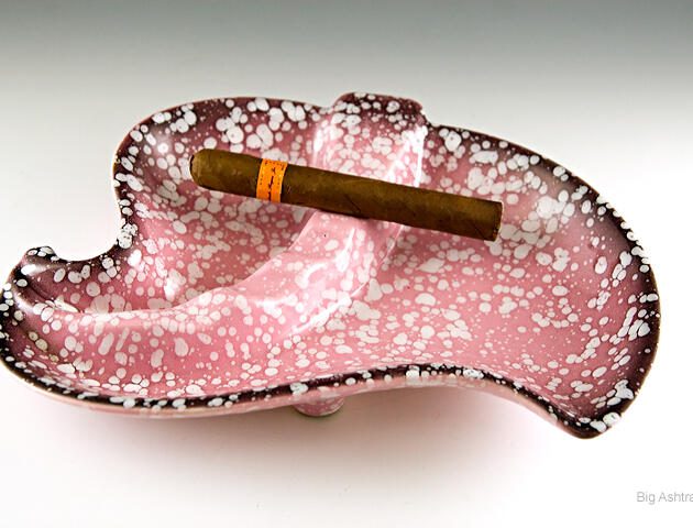 Speckled Pottery Ashtray Made in USA