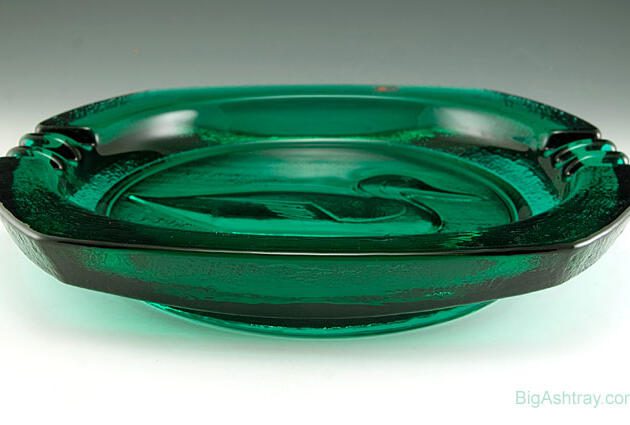 Rare Pintail Drake Decoy Ashtray by Blenko Art Glass