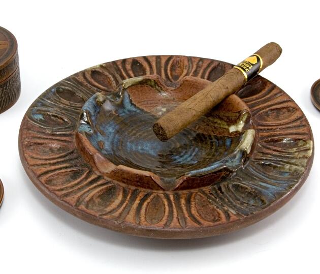 Hippie Party Ashtray Stoneware Made in USA
