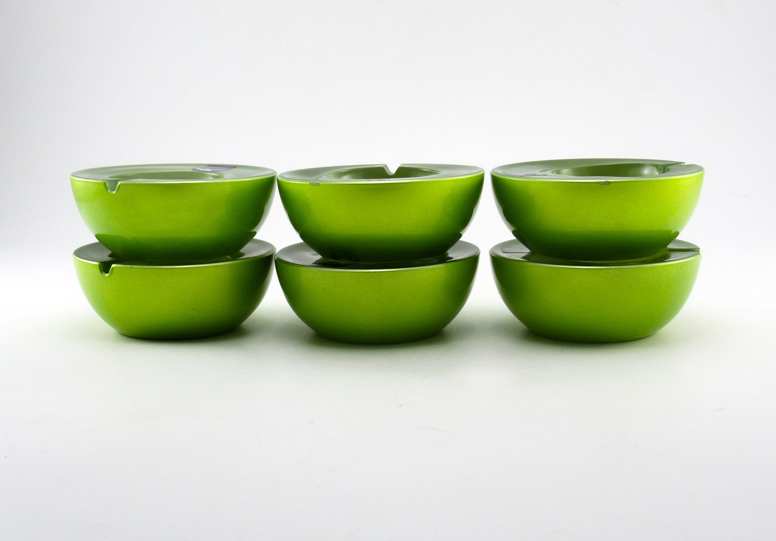 Party Ashtray Set of 6 Quality Glass Orbs German Made - Image 3