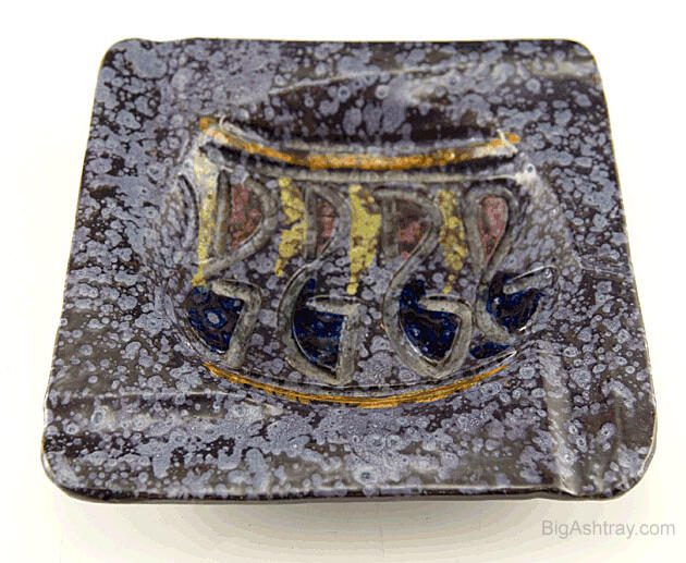 Retro Vintage Brutalist Stoneware Ashtray
