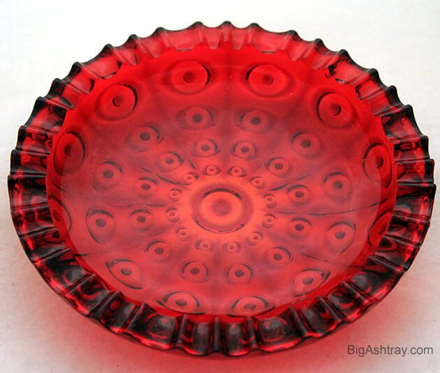 Ruby Yesteryear Bullseye Cigar Ashtray