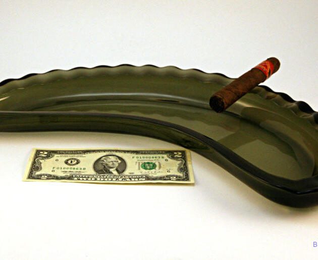 Immense Mid-Century Modern Kidney Bean Coffee Table Ashtray