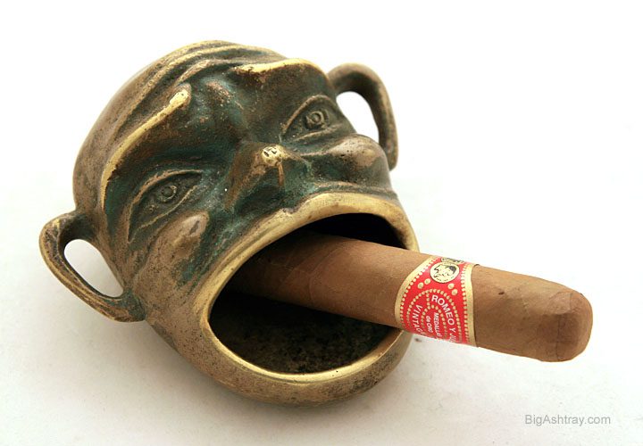 Screaming Warrior Brass Ash Container - Image 3