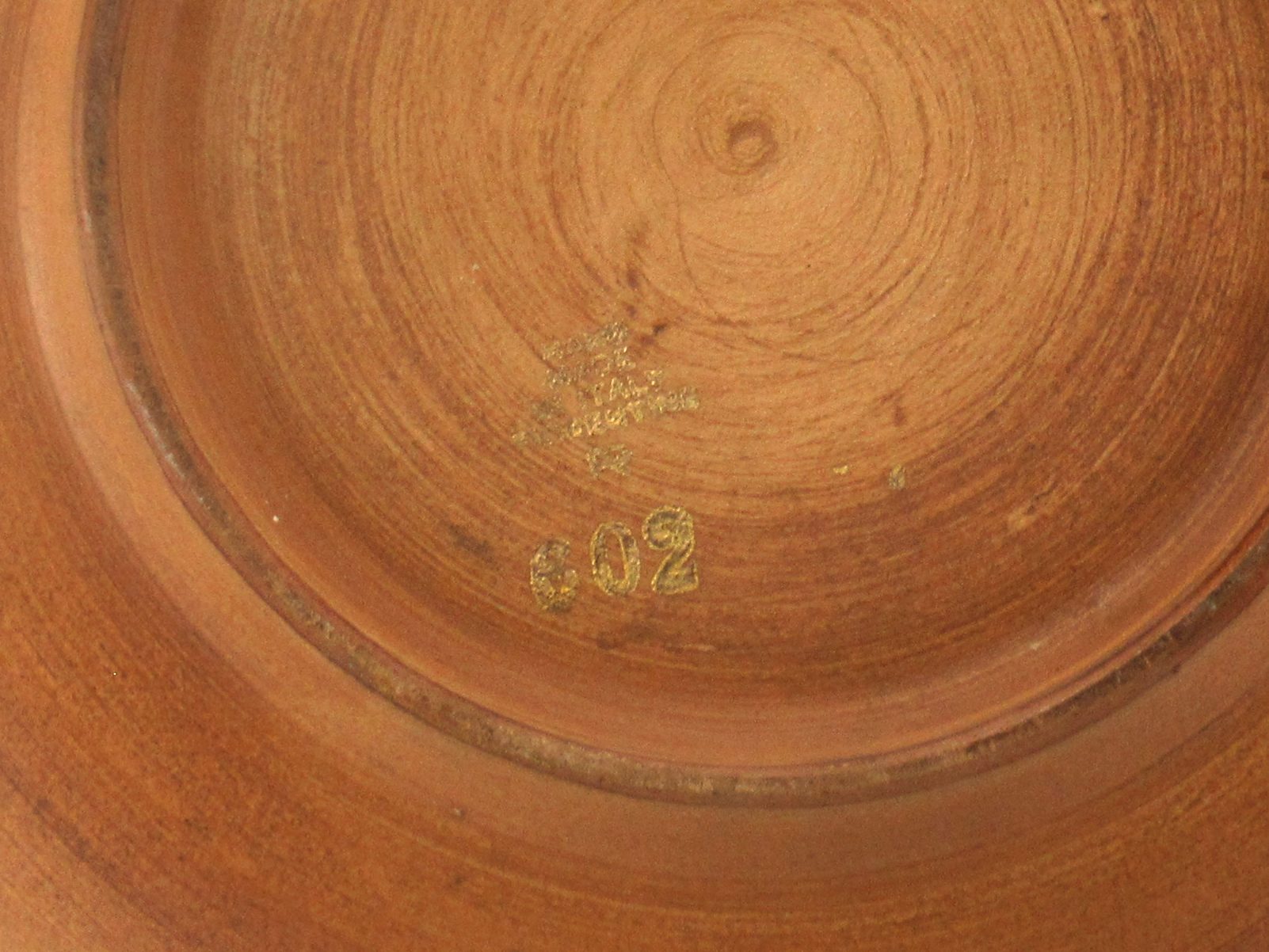 Old Renaissance Era World Map Ashtray Signed Italy - Image 4