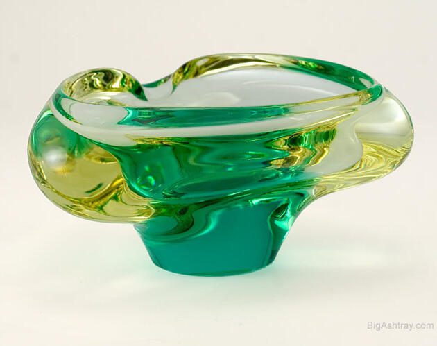 Sommerso Art Glass Retro Modern Ash Bowl