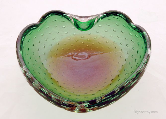 Sommerso Bullicante Italian Glass Cigar Bowl - Image 3