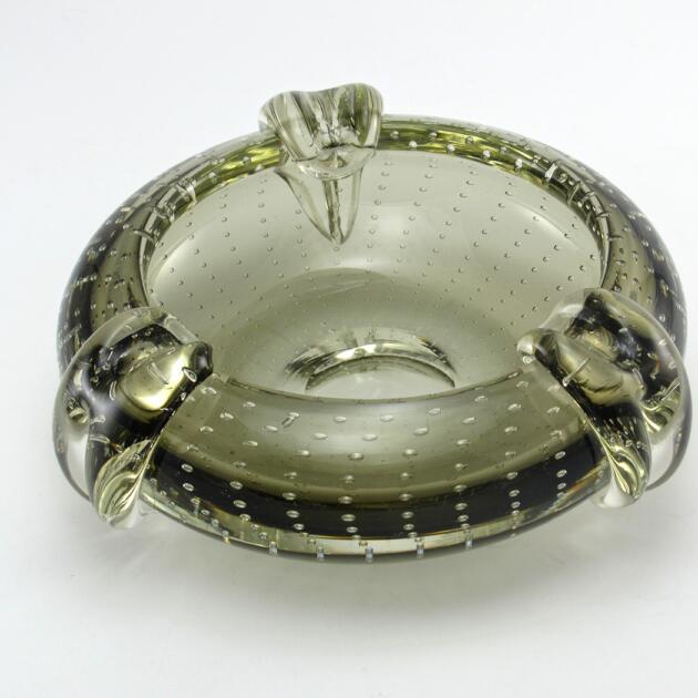 Luxurious Ashtray Mid-Century Steuben, Italian or Scandinavian