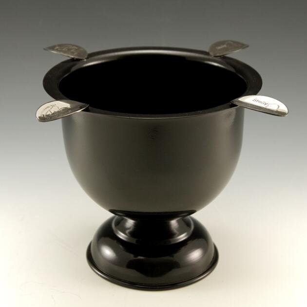 Black Stinky Cigar Ashtray Large