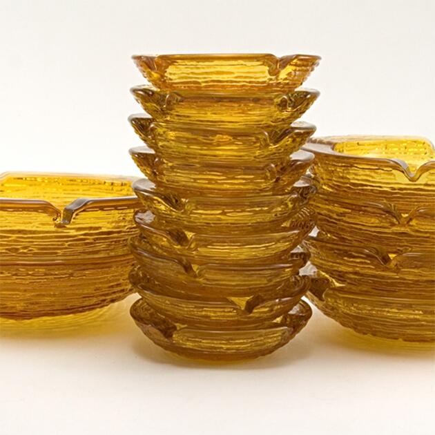 Retro Soreno Glass Ashtrays Small Size
