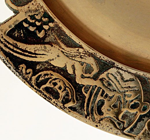 Strange Vintage Brass Tapper Ashtray Curiosity - Image 3
