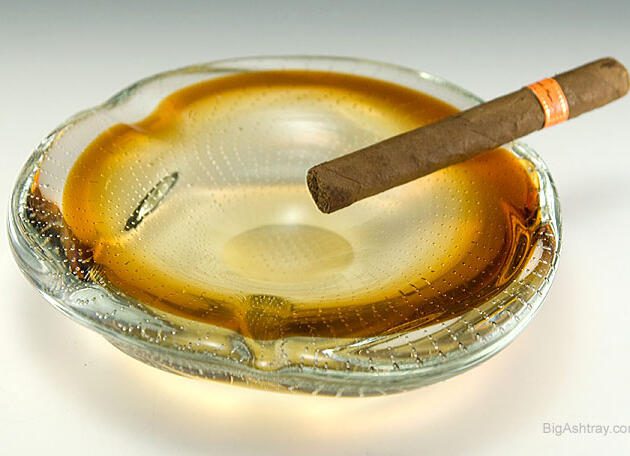 Swedish Modern Concentric Bubble Ash Bowl