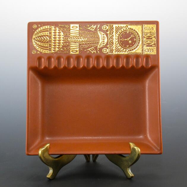 Midas Ashtray by Georges Briard for Hyalyn Mid-Century Art Pottery