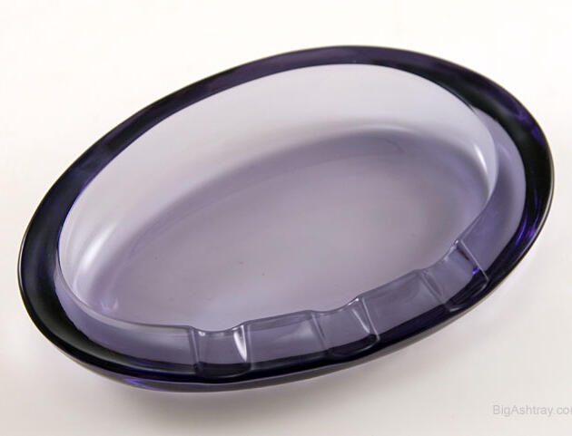 Thistle Ellipse Smoking Ashtray by Viking Art Glass 1960s