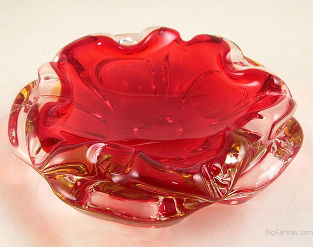 Tiffin Empress Flame Crystal Cigar Ashtray