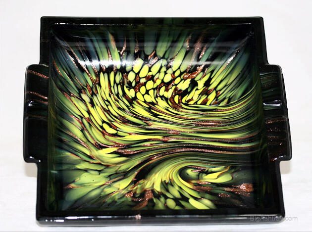 Venetian Weil Murano Aventurine Ashtray