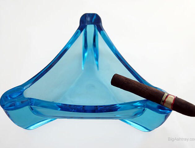 Viking Azure Blue Cigar Lounge Ashtray