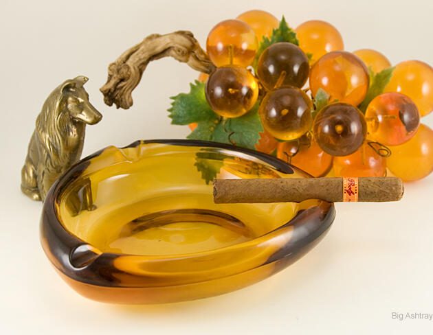 The Big Cigar Ashtray by Viking Art Glass