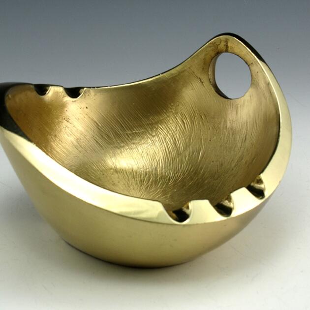 Heavy Metal Sculpture Mid-Century Modern Ashtray