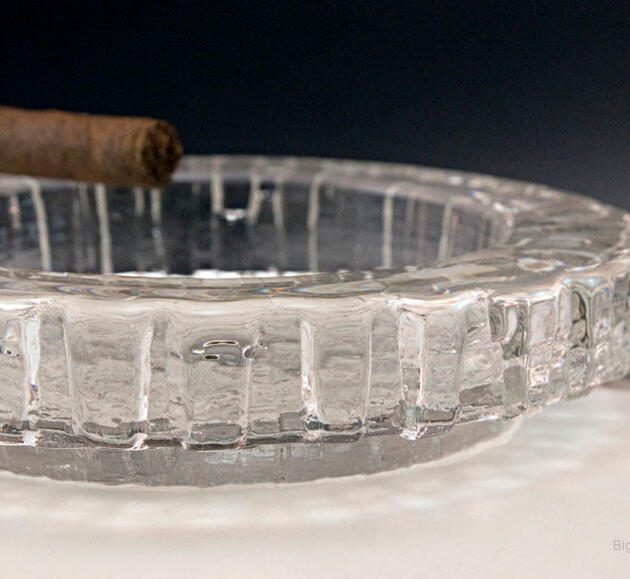 Vintage Swedish Crystal 7 Pound Ash Bowl