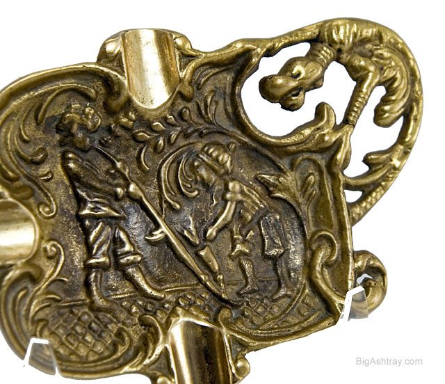 Vulture Watching Medieval Men Smoking Long Pipe - Image 3