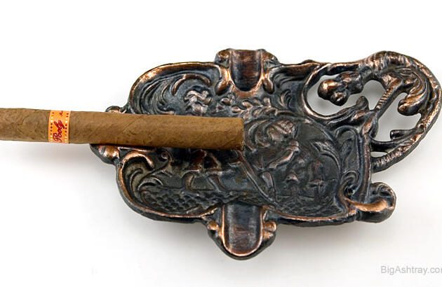 Vulture Watching Medieval Men Smoking Long Pipe