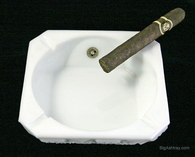 Westmoreland Glass Deep Ashtray with Label