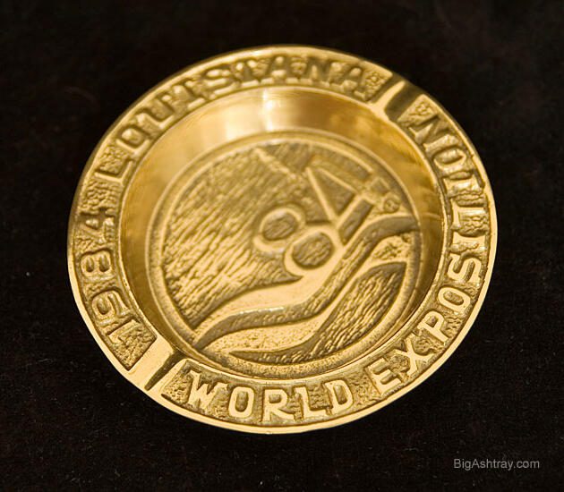 World Exposition Brass Ashtray New Orleans 1984
