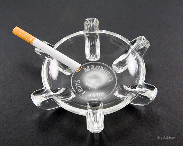 Magnolia Yacht Club 1953 Crystal Ashtray