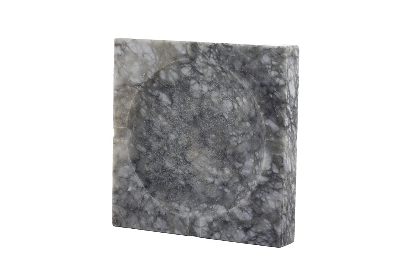 Large outdoor ashtray hand-carved in Alabaster stone.
