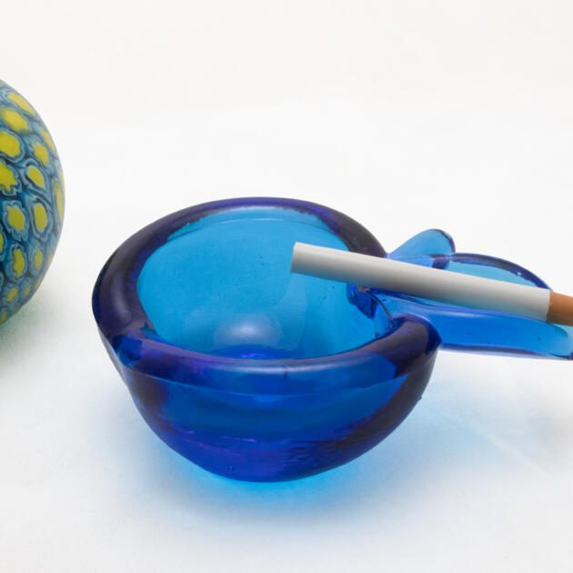 Personal Deep Dish Apple Ashtray Designed by Cambridge Glass