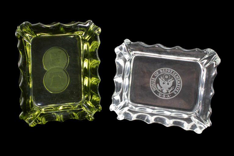 Set of House of Representative Glass Ashtrays by Fostoria 1960s