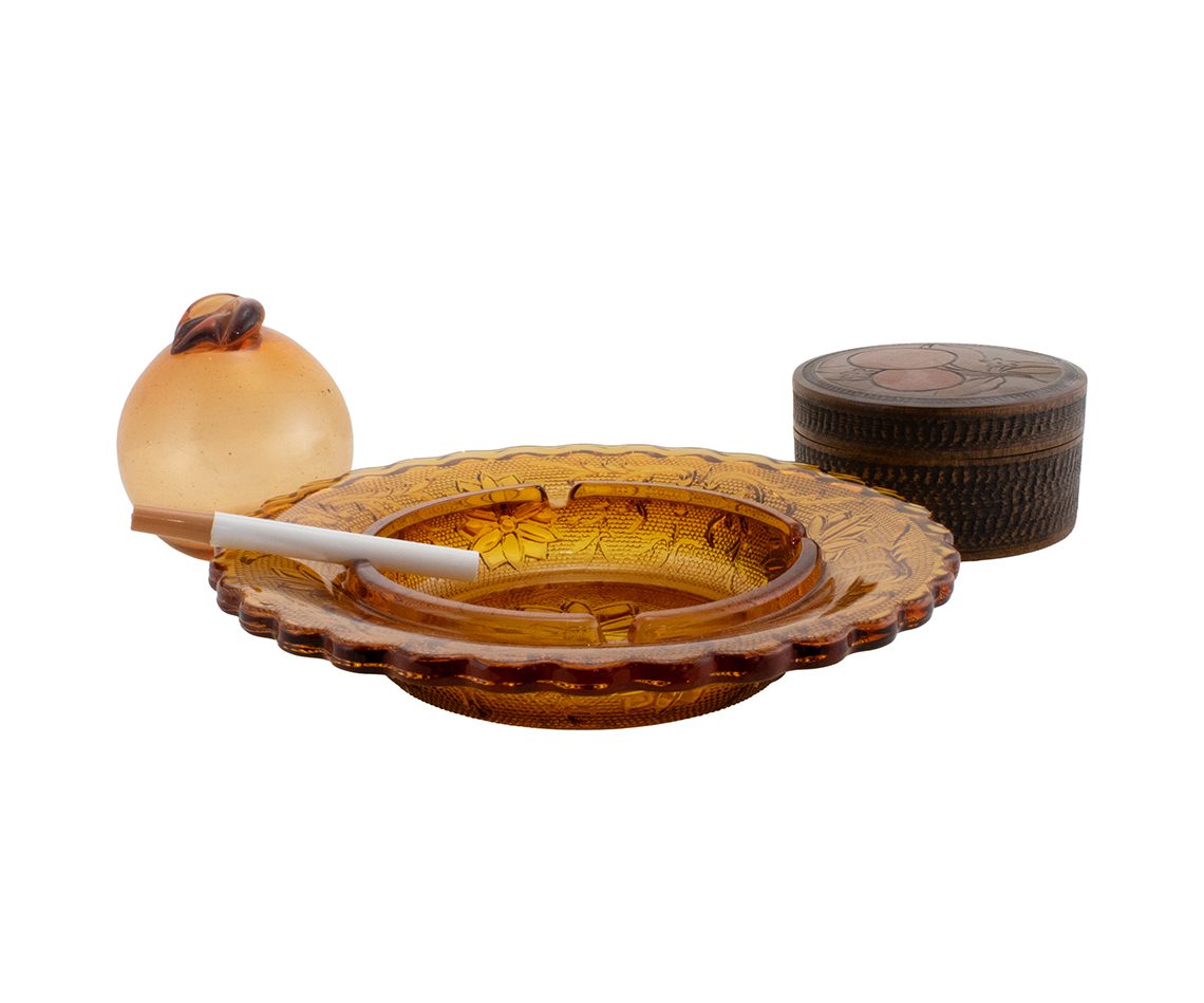 Tiara Sandwich Patterned Ashtray by Indiana Glass