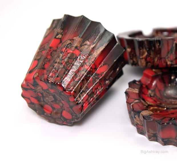 Italian Art Glass Smoking Accessory Set 1950s Ashtrays and Holders - Image 3
