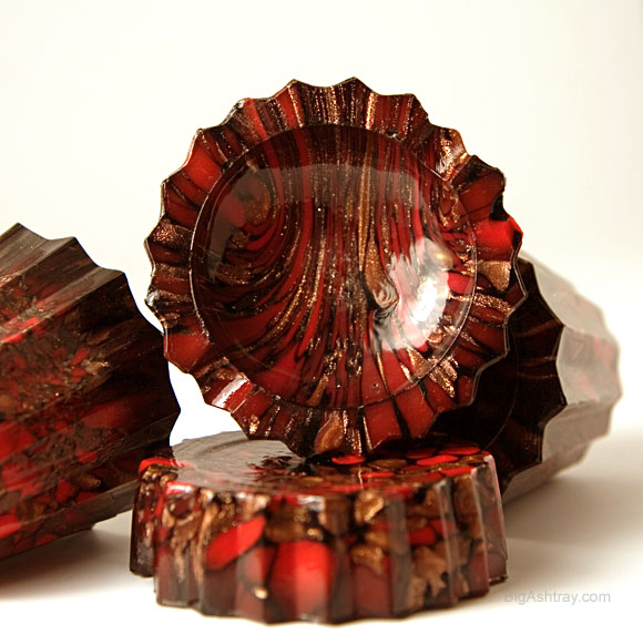 Italian Art Glass Smoking Accessory Set 1950s Ashtrays and Holders - Image 2
