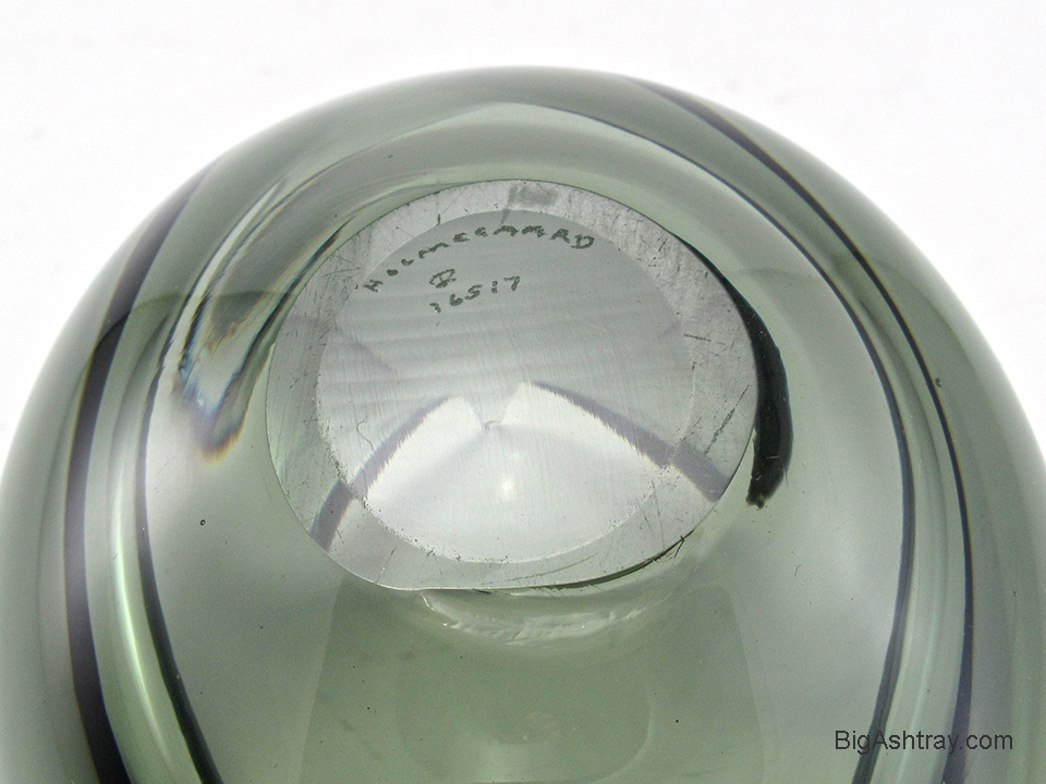 Danish Modern Cigar Ashtray Signed Per Lutken Smoke Green - Image 6