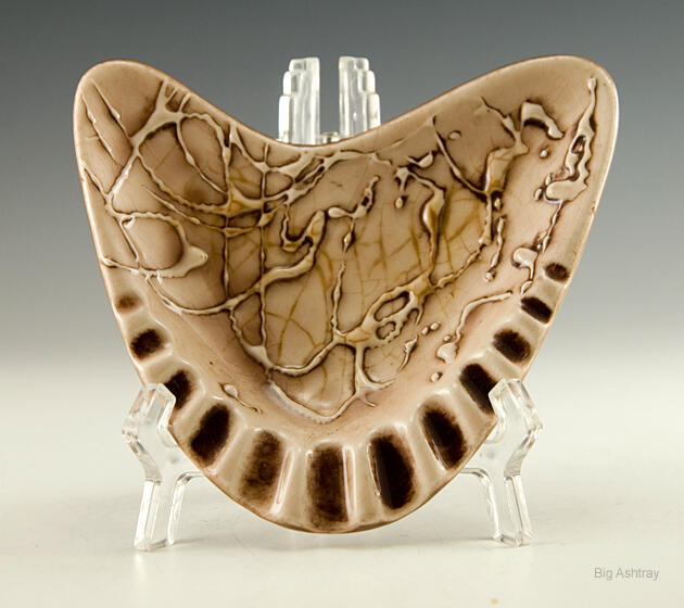 Atomic Era Boomerang Art Ashtray