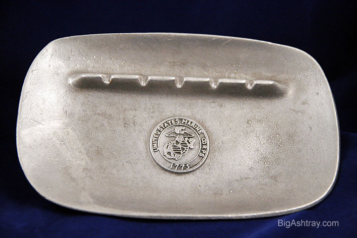 Big Marine Corps Right Wing Pilot Metal Ashtray
