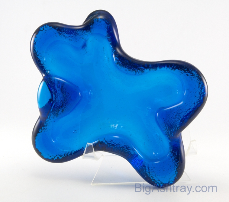 Blenko Art Glass Amoeba Shaped Smoking Accessory - Image 12