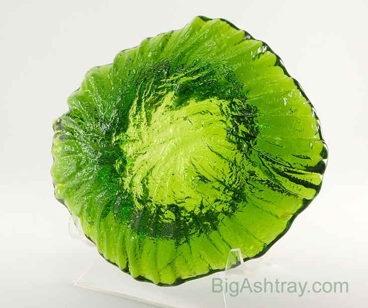 Mid-Century Modern Glass Ashtray by Blenko 1969 - Image 2