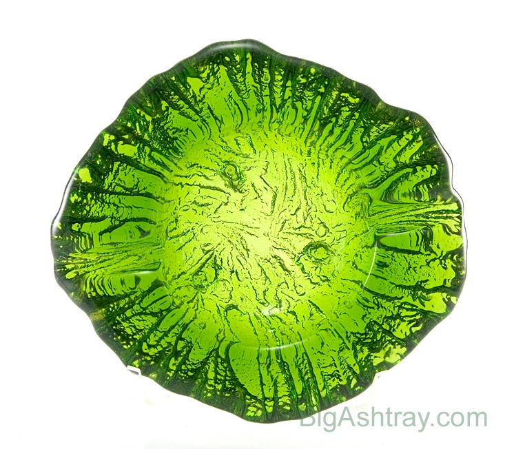 Mid-Century Modern Glass Ashtray by Blenko 1969