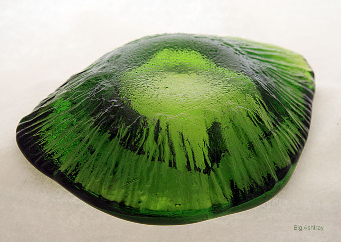 Mid-Century Modern Glass Ashtray by Blenko 1969 - Image 6